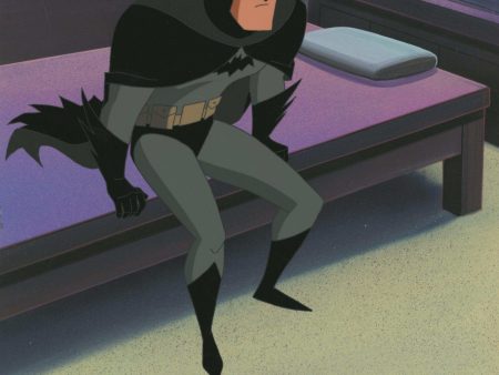 The New Batman Adventures Original Production Cel on Original Background: Batman For Sale