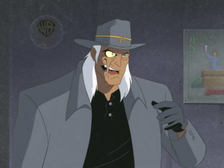 Batman The Animated Series Original Production Cel On Original Background: Jonah Hex Supply