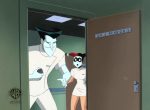 The New Batman Adventures Original Production Cel on Original Background: Joker and Harley Quinn Online Hot Sale