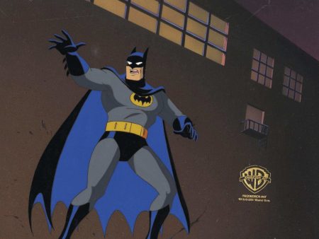 Batman The Animated Series Original Production Cel On Original Background: Batman Online now