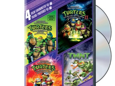 4 FILM FAVORITES: TEENAGE MUTANT NINJA TURTLES 1, 2, 3, & TMNT (BILINGUAL) Online Hot Sale