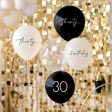 30th Birthday Golden Age Latex Balloons 5pcs Online