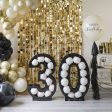 30th Birthday Golden Age Latex Balloons 5pcs Online