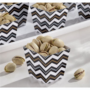 Multicolor Paper Mini Chevron Snack Treat Cups 36pcs on Sale