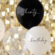 30th Birthday Golden Age Latex Balloons 5pcs Online