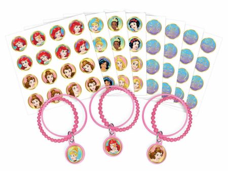 Disney Princess Once Upon A Time Bracelet Kit Favors 8pcs Cheap