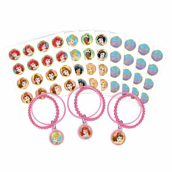 Disney Princess Once Upon A Time Bracelet Kit Favors 8pcs Cheap