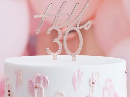 Mix It Up 30th Birthday Cake Topper Fashion