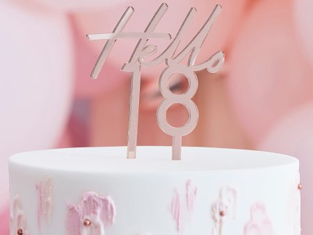 Mix It Up 18th Birthday Cake Topper Fashion