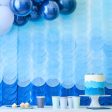 Mix It Up Blue Ombre Tissue Paper Disc Party Backdrop Decoration For Discount