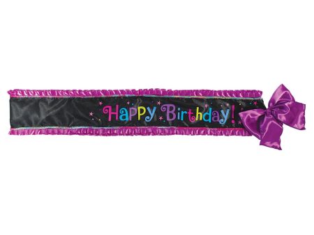 Birthday Chic Deluxe Fabric Sash Fashion