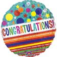 Congratulations Sparkle Holographic Foil Balloon 18in For Cheap