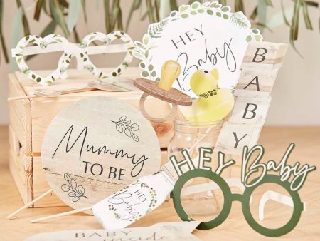 Botanical Baby Shower Photo Props For Cheap