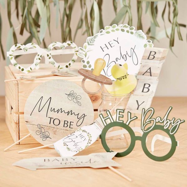 Botanical Baby Shower Photo Props For Cheap