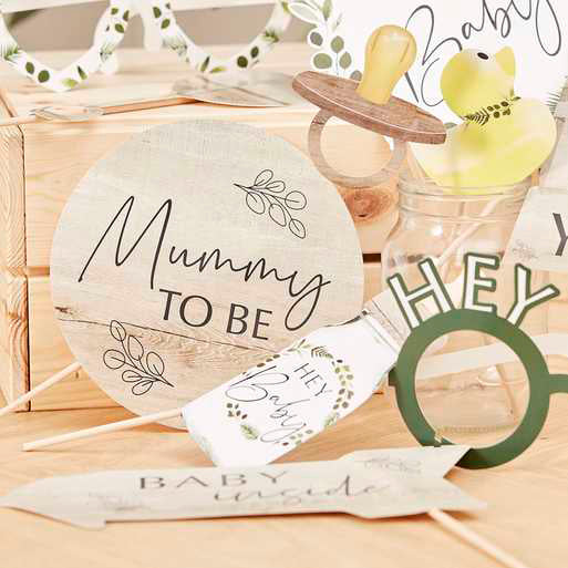 Botanical Baby Shower Photo Props For Cheap