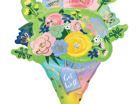 Get Well Bouquet Supershape Foil Balloon Online