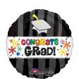 Congrats Grad Wavy Bursts Jumbo Balloon 28in For Sale