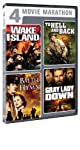 4 MOVIE MARATHON CLASSIC WAR: WAKE ISLAND   TO HELL AND BACK   BATTLE HYMN   GRAY LADY DOWN For Sale